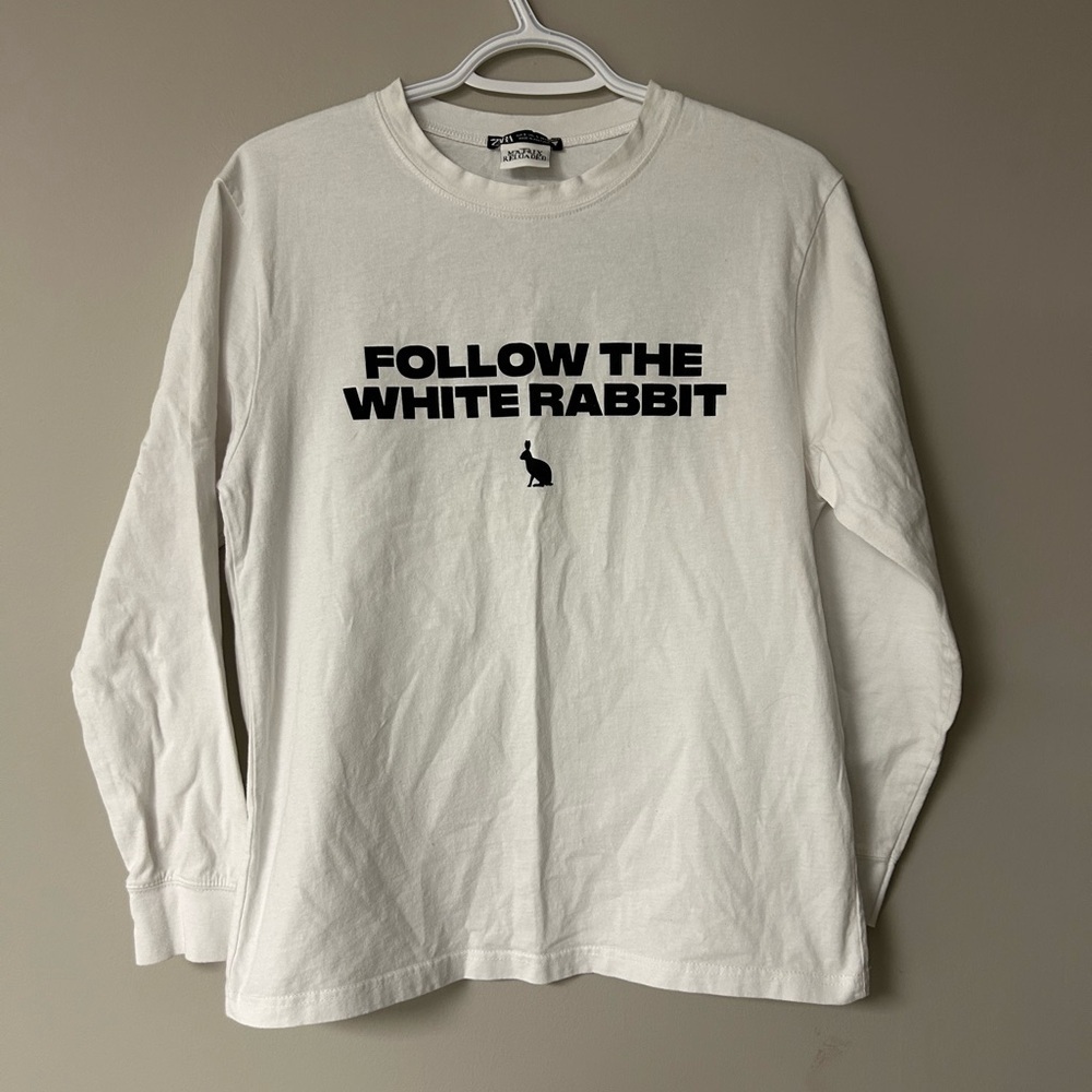 Zara Matrix Reloader Long Sleeve Graphic Shirt